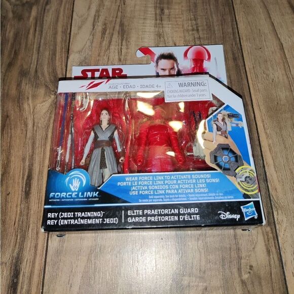 New 2016 Hasbro Star Wars Force Link 3.75" Rey & Elite Praetorian Guard 2 Pack. - Picture 1 of 7